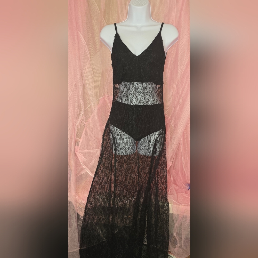 Elegant Black Lace Lingerie Set
